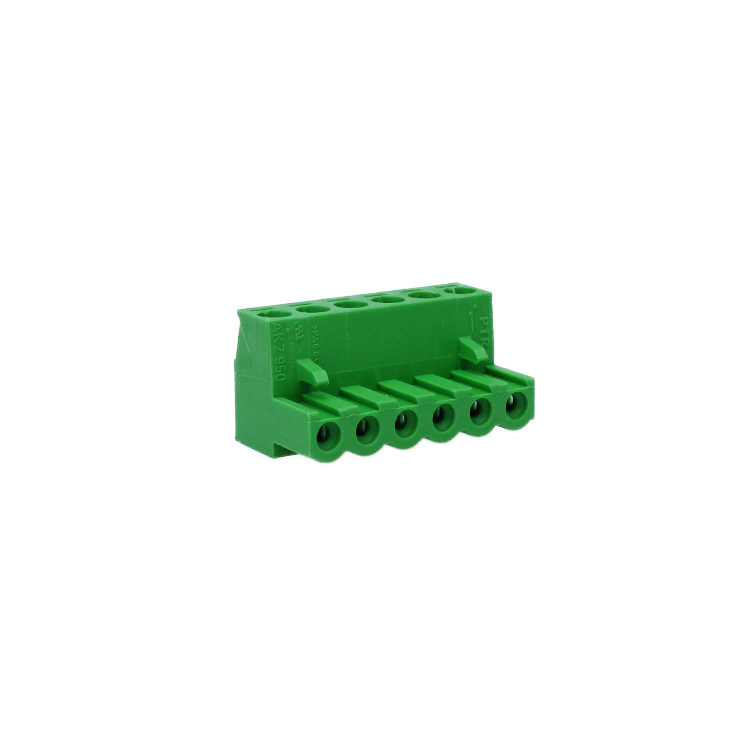 PTR Steckverbinder AKZ950 6pol RM5,08 50950060021E — Frontansicht
