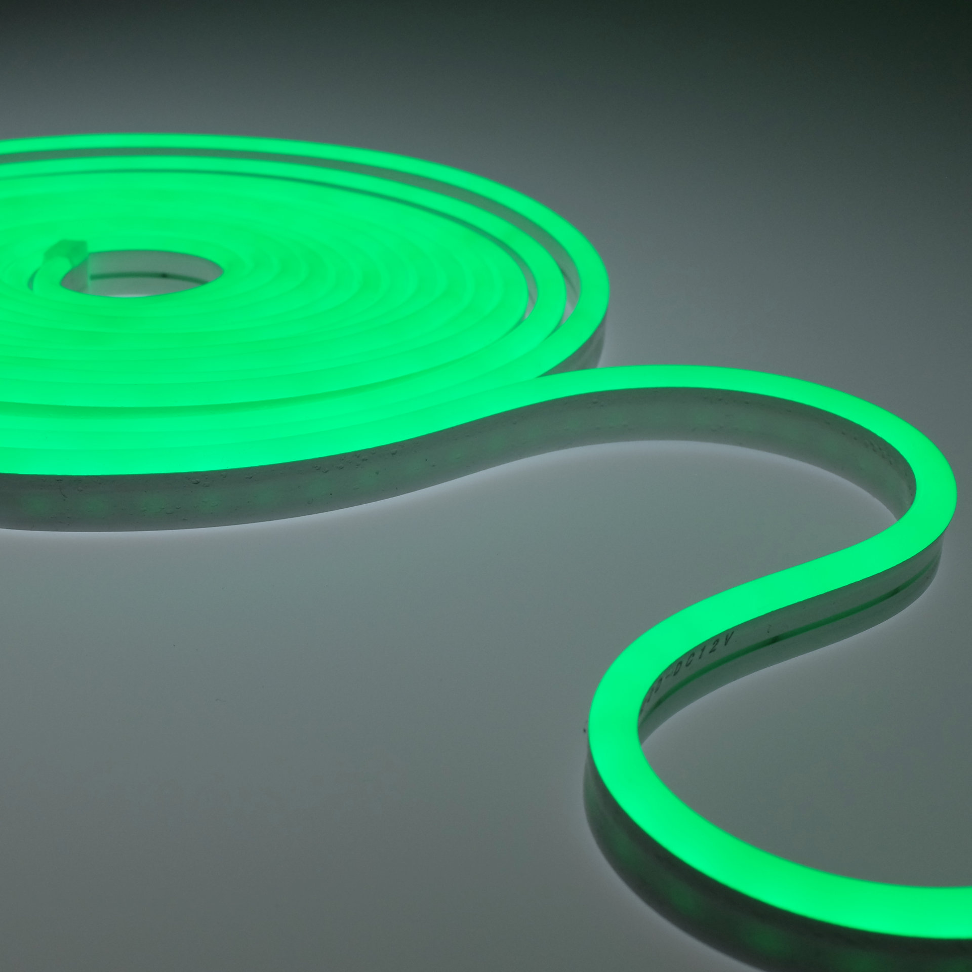 LED Neon Flex Streifen Side Grün 12V 8W/m 120LEDs/m 6x12mm