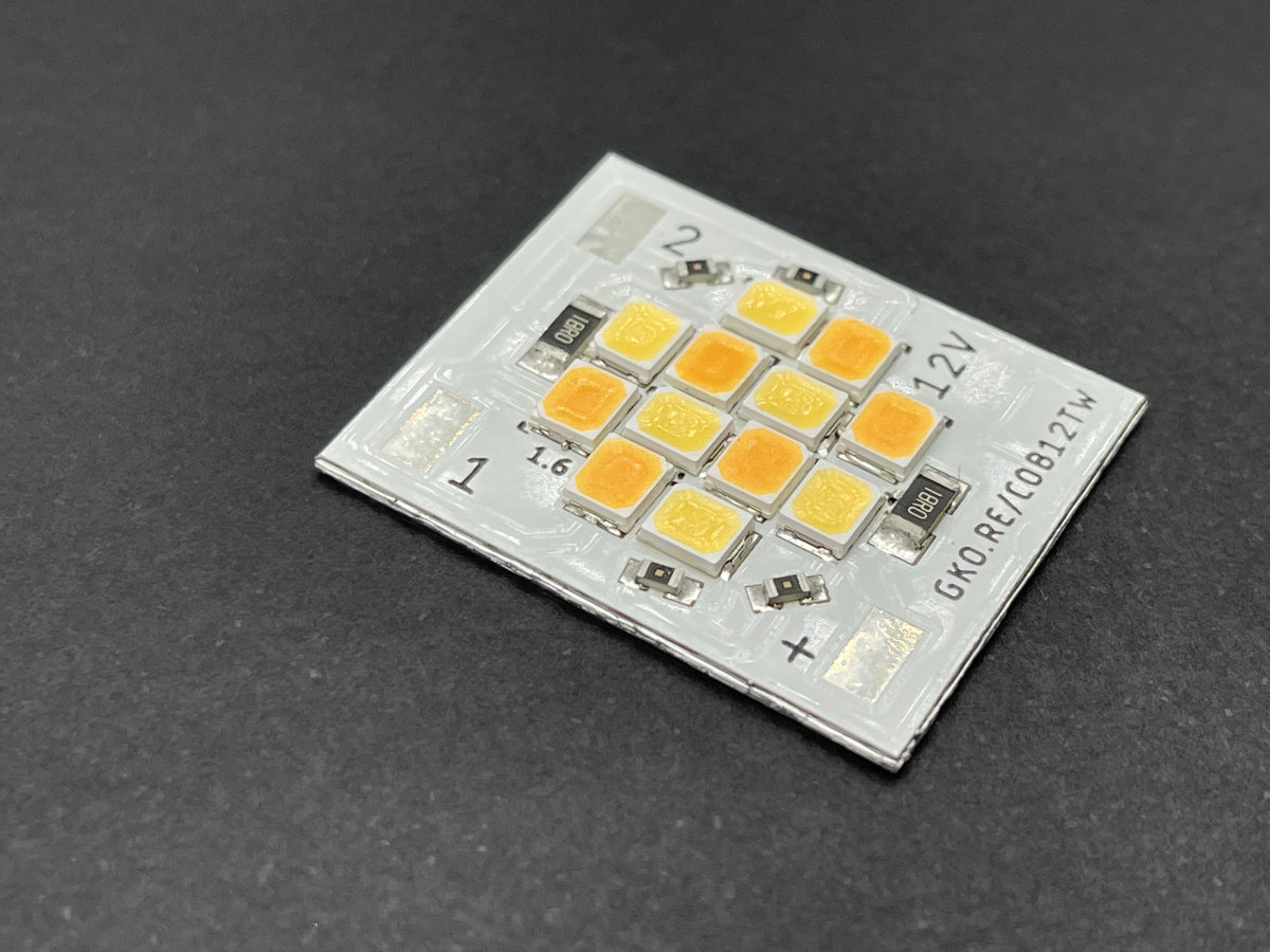 LED Modul COB12 12V 2x3W 2600K 6000K CCT Tunable CRI96 TLCI95