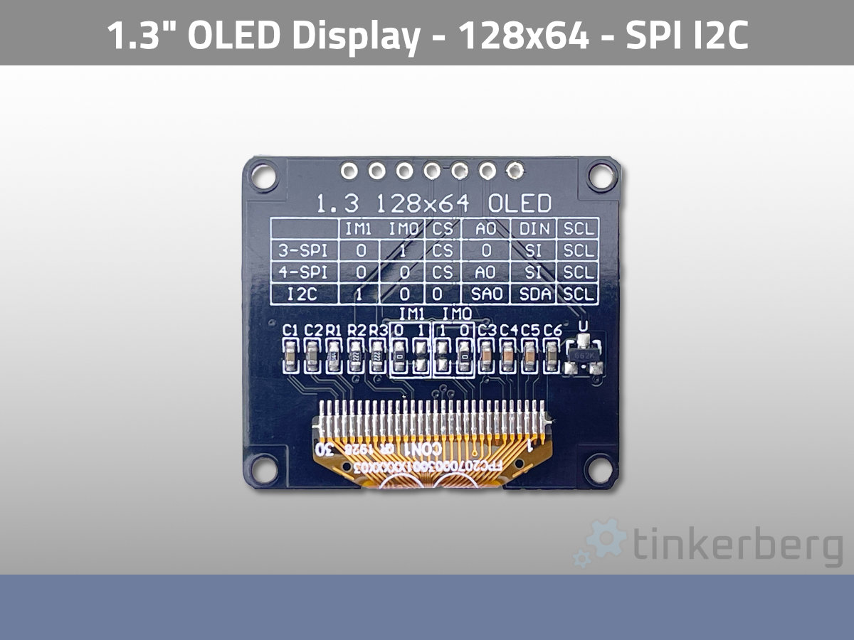 OLED 1.3" 128x64 Pixel