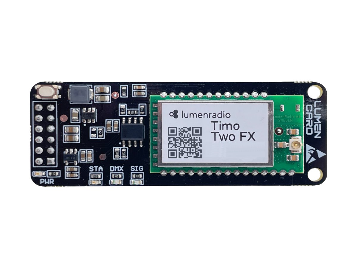 Radical Wireless LUMEN CARD TimoTwo CRMX Modul — Draufsicht