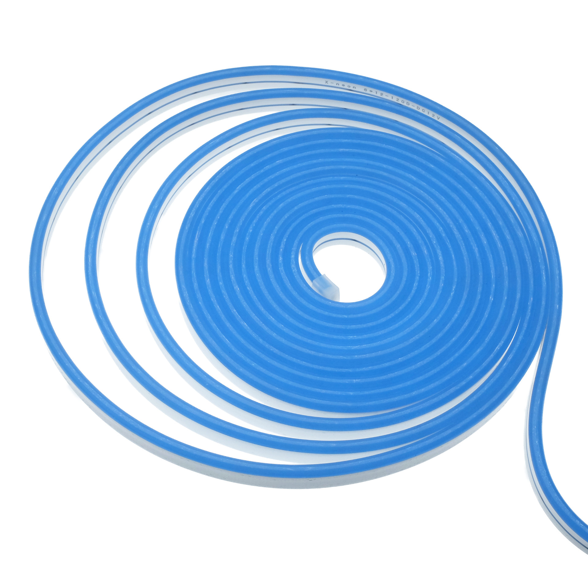 LED Neon Flex Streifen Side Blau 12V 9W/m 120LEDs/m 6x12mm