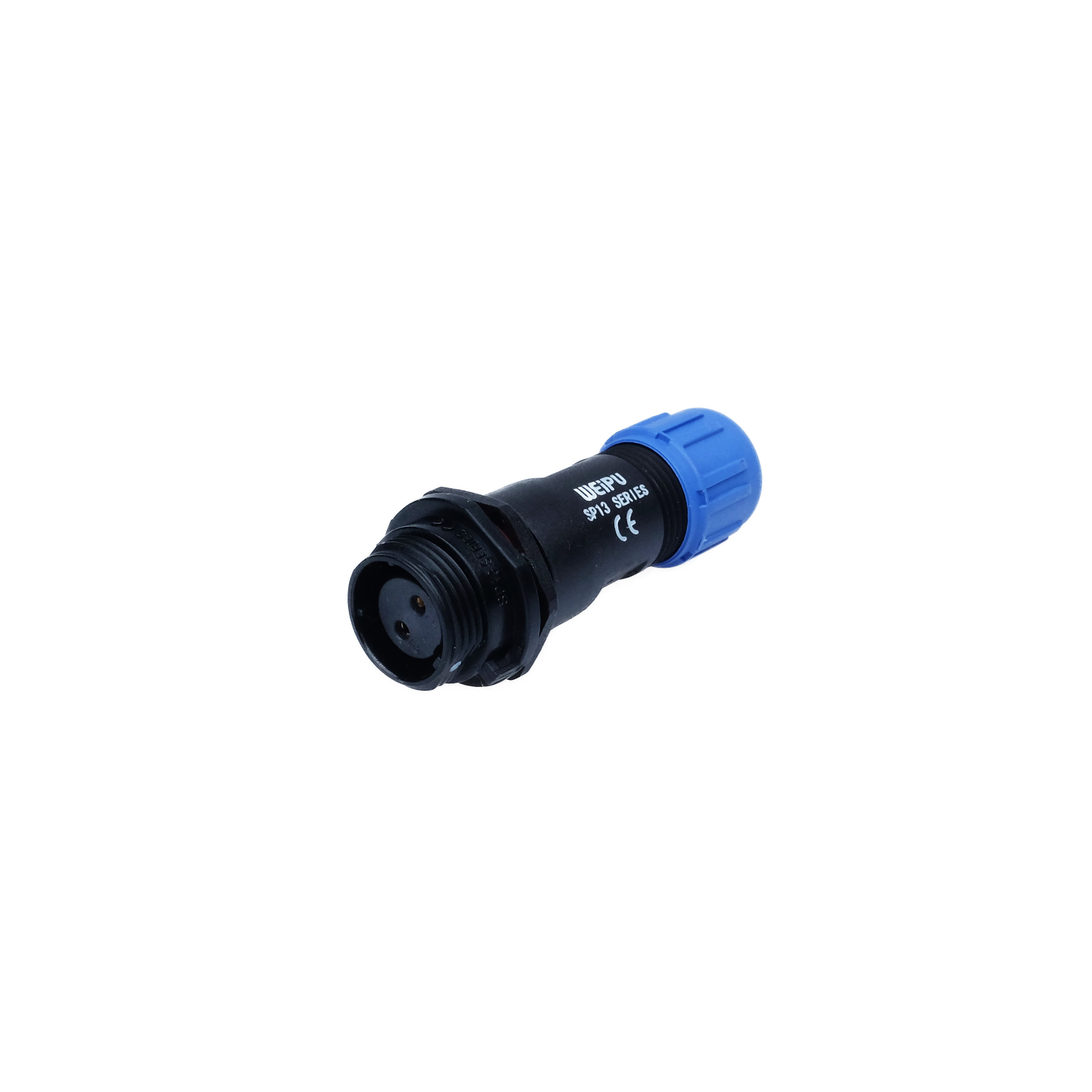 WEIPU Steckverbinder SP1311/S2IN 2pol IP68 Wasserdicht Weiblich — Frontansicht