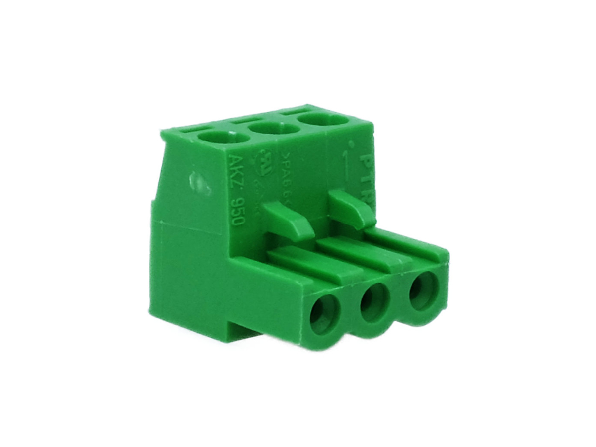 PTR Steckverbinder AKZ950 3pol RM5,08 50950030021F — Frontansicht