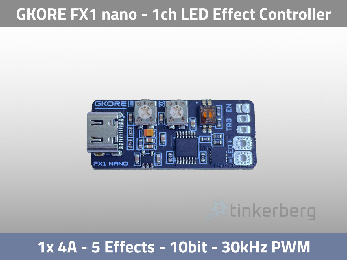 GKORE FX1 nano 1ch LED Effekt Dimmer USB-C