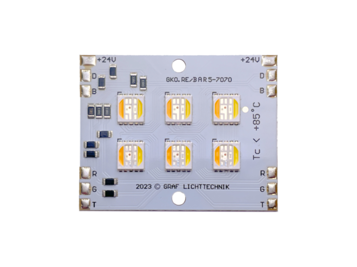 LED Modul BAR5-7070 RGB CCT 2700K 6500K 24V 19W - Produktfoto