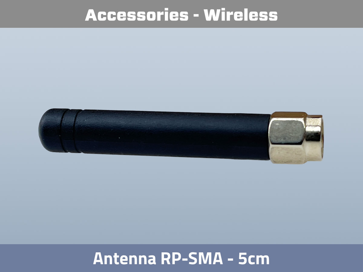 RP-SMA Stabantenne 5cm 2.0dBi — Draufsicht