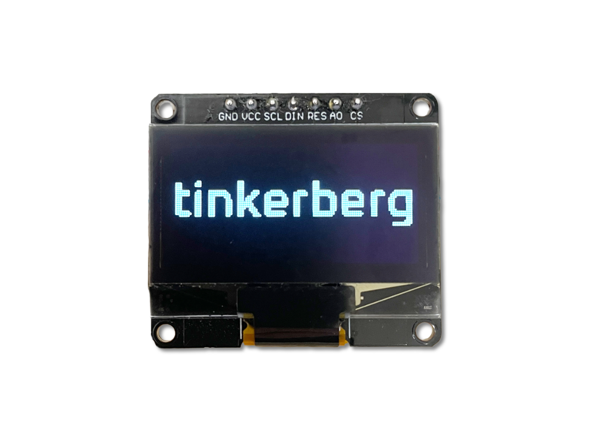 OLED 1.3" 128x64 Pixel - Top Ansicht - Test