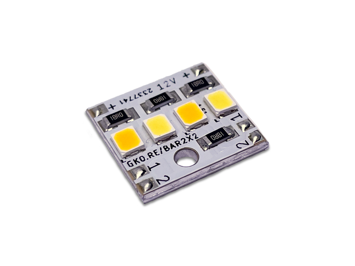 LED Modul BAR2x2 CCT 2600K & 6000K 12V 2W HighOutput CRI96 — Isometrie
