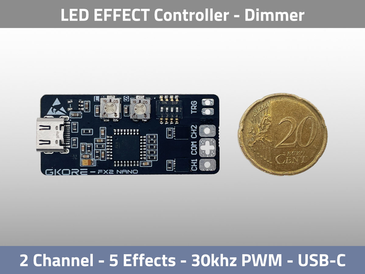 GKORE FX2 nano 2ch LED Effekt Dimmer USB-C